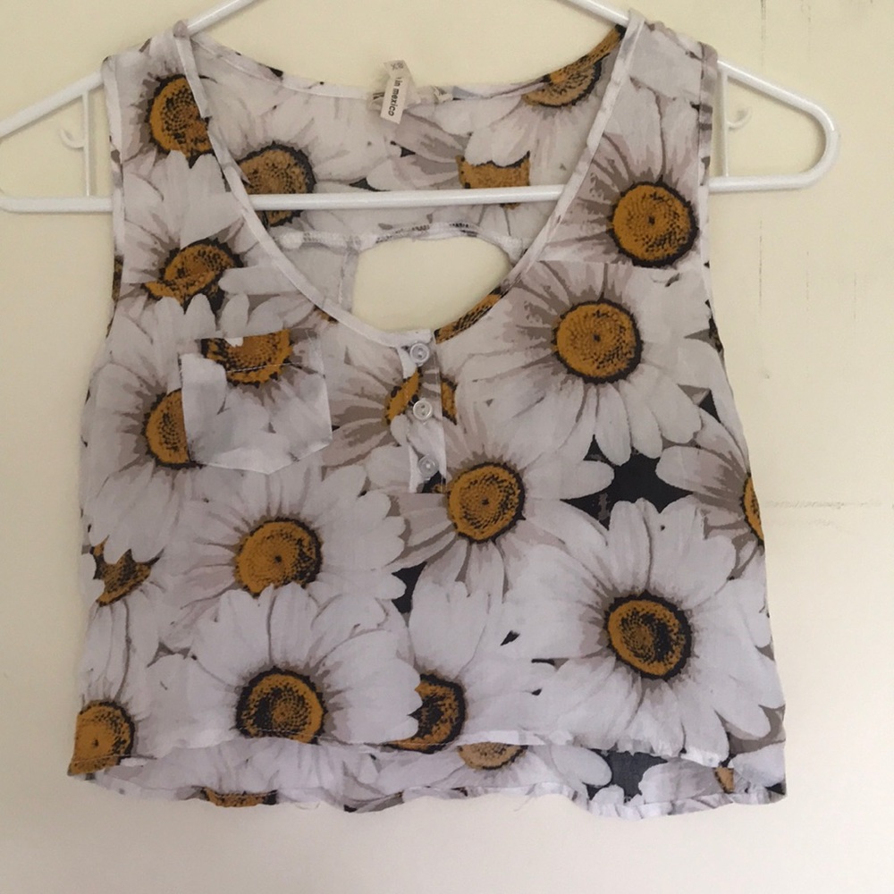 Sunflower crop top